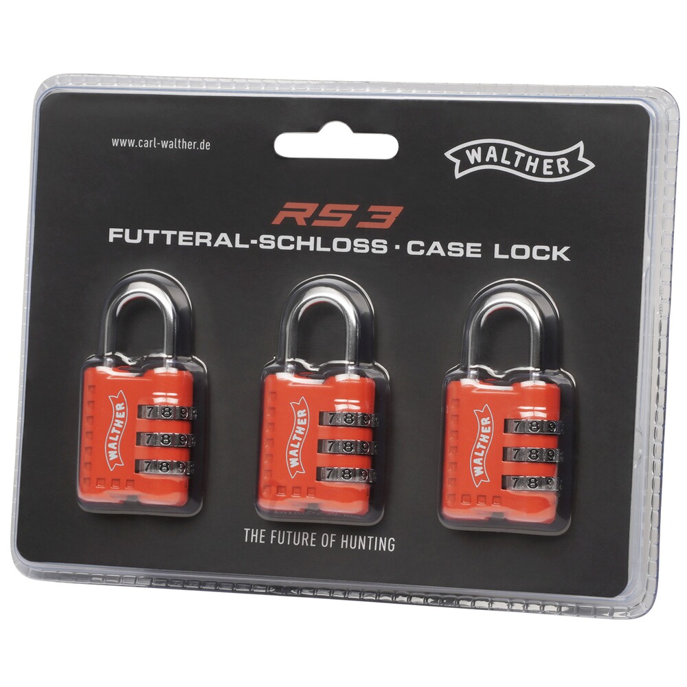 Zahlenschloss 3er Set, Walther