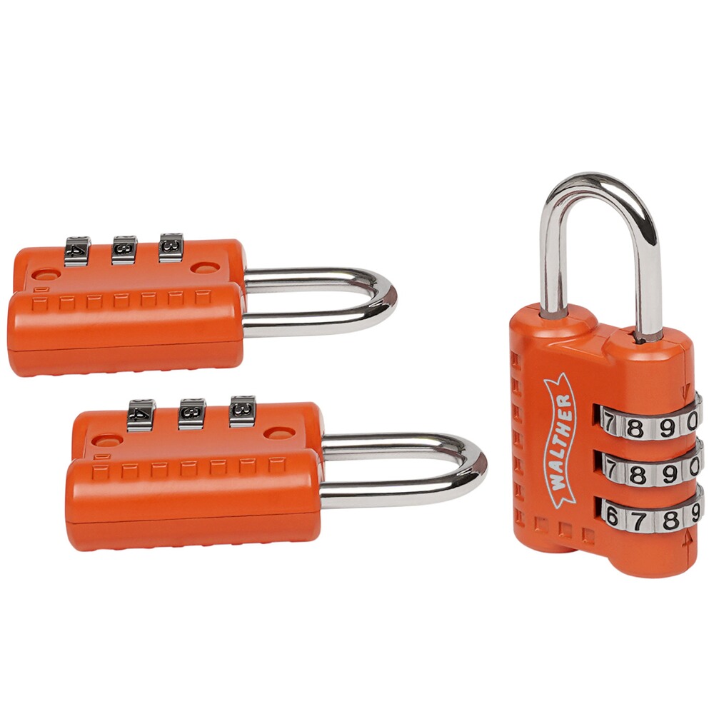 Zahlenschloss 3er Set, Walther