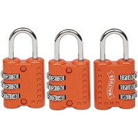 Zahlenschloss 3er Set, Walther