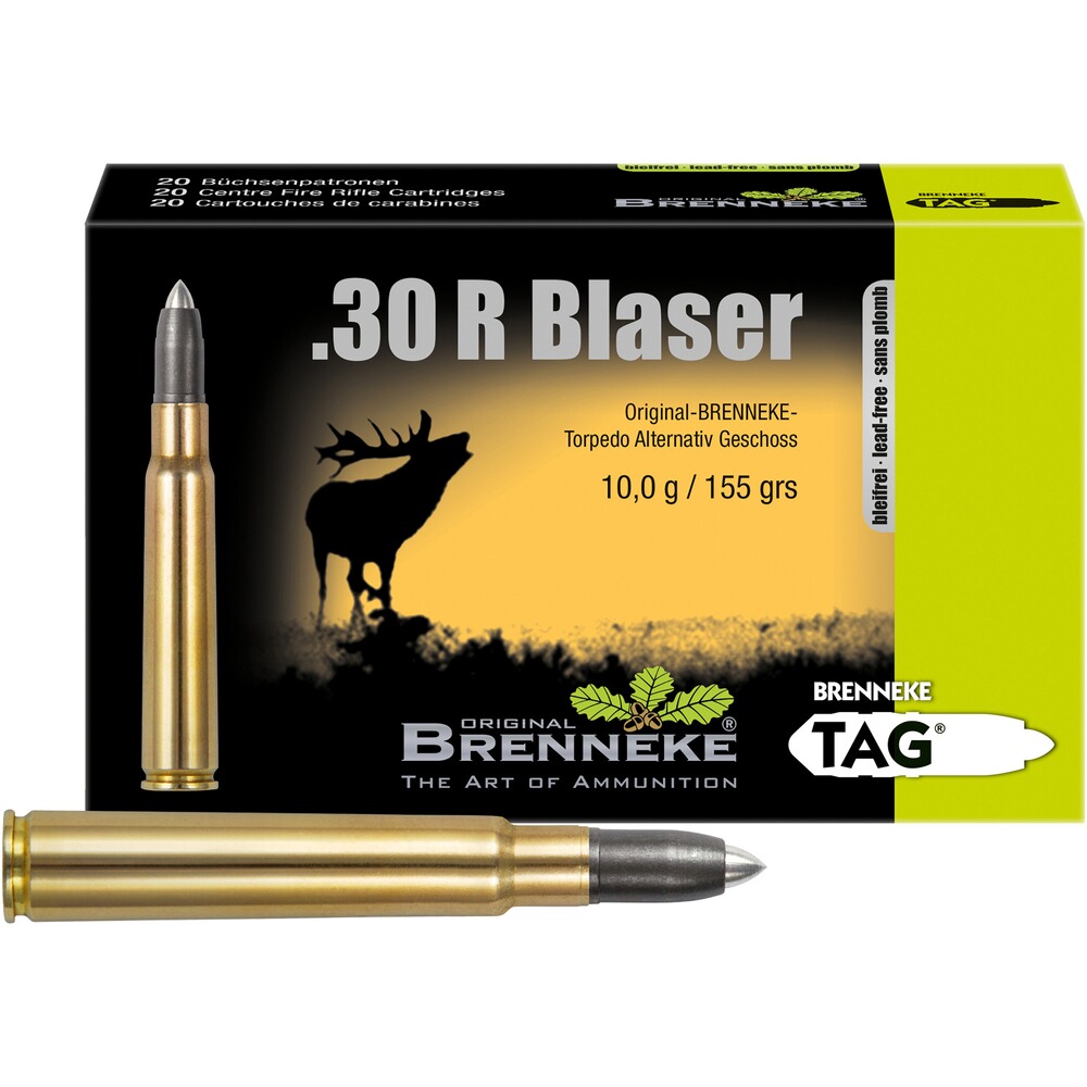 .30 R Blaser TAG 10g/155grs., Brenneke