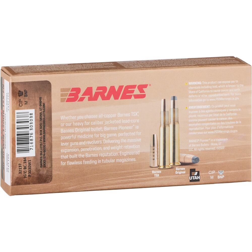 .30-30 Win. Pioneer TSX 9,7g/150grs., Barnes