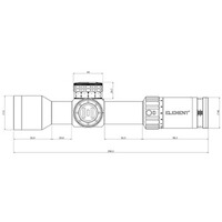 Zielfernrohr Theos 2–10x42 FFP, Element Optics
