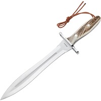 Abfangmesser mit Hirschhorngriff, Herbertz
