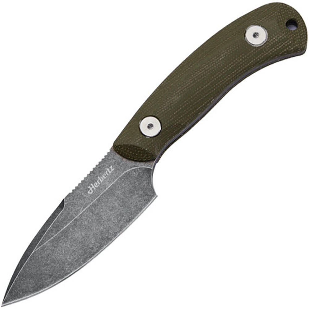 Gürtelmesser D2 grün Micarta