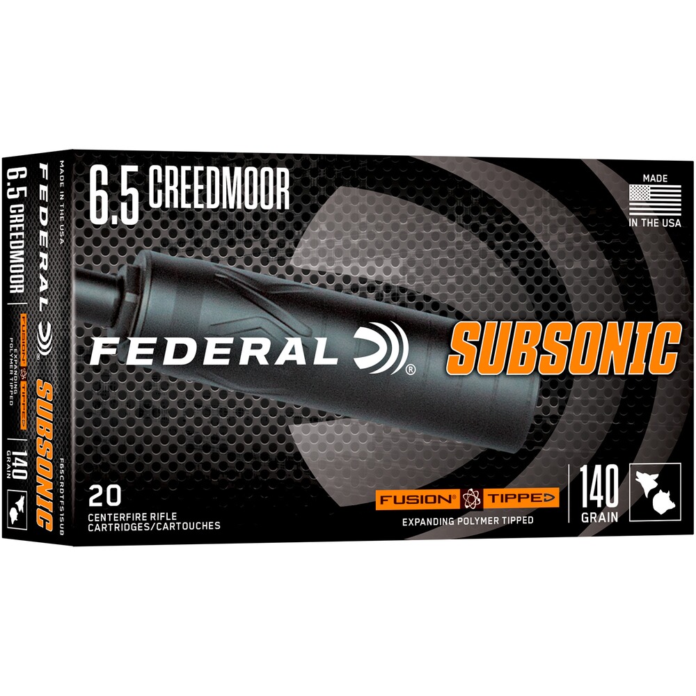 6,5 Creedmoor Fusion Tipped Subsonic 9,1g/140grs.