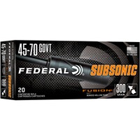 .45/70 Gov. Fussion Subsonic 19,4g/300grs, Federal Ammunition