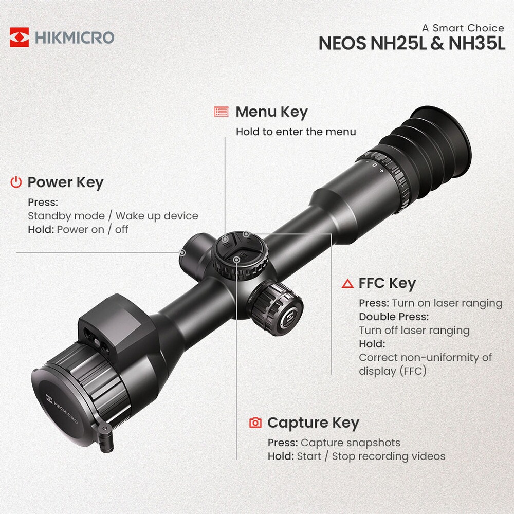 Wärmebildzielfernrohr Neos NH25L, Hikmicro