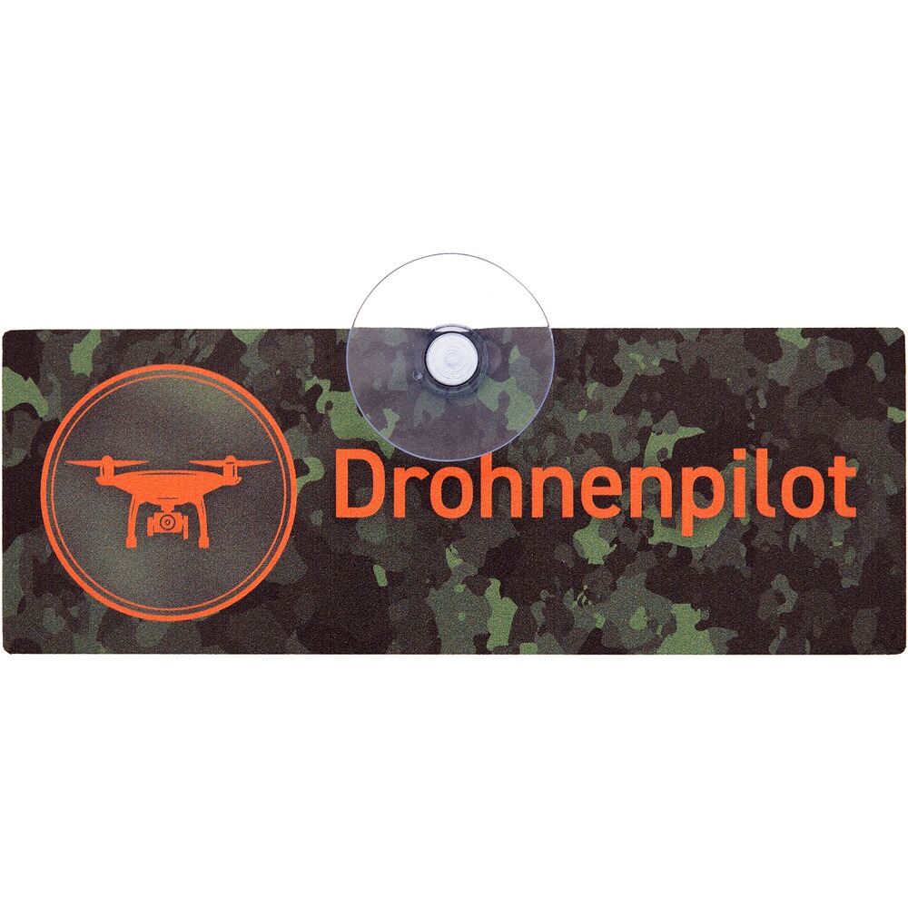 Schild mit Saugnapf für die Jagd - eckig