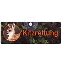 Schild mit Saugnapf für die Jagd - eckig, WILDE HILDE