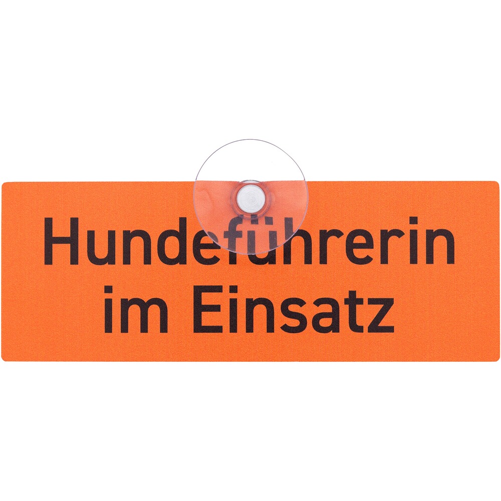 Schild mit Saugnapf für die Jagd - eckig