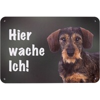 Warnschild Hund, WILDE HILDE