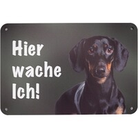 Warnschild Hund, WILDE HILDE