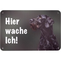 Warnschild Hund, WILDE HILDE