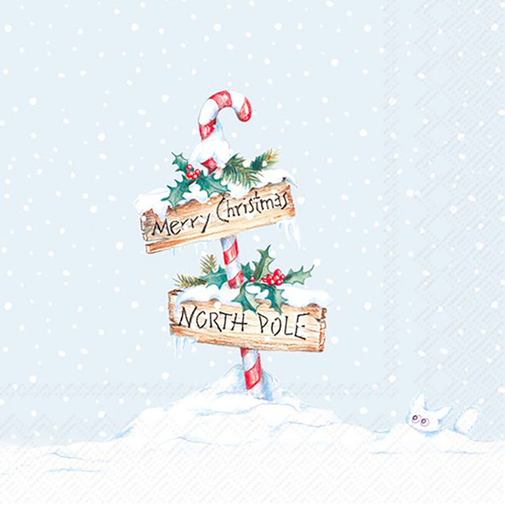 Servietten "North Pole Light Blue"