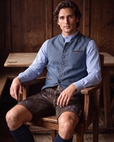 Kurze Lederhose mit Gürtel, Almsach
