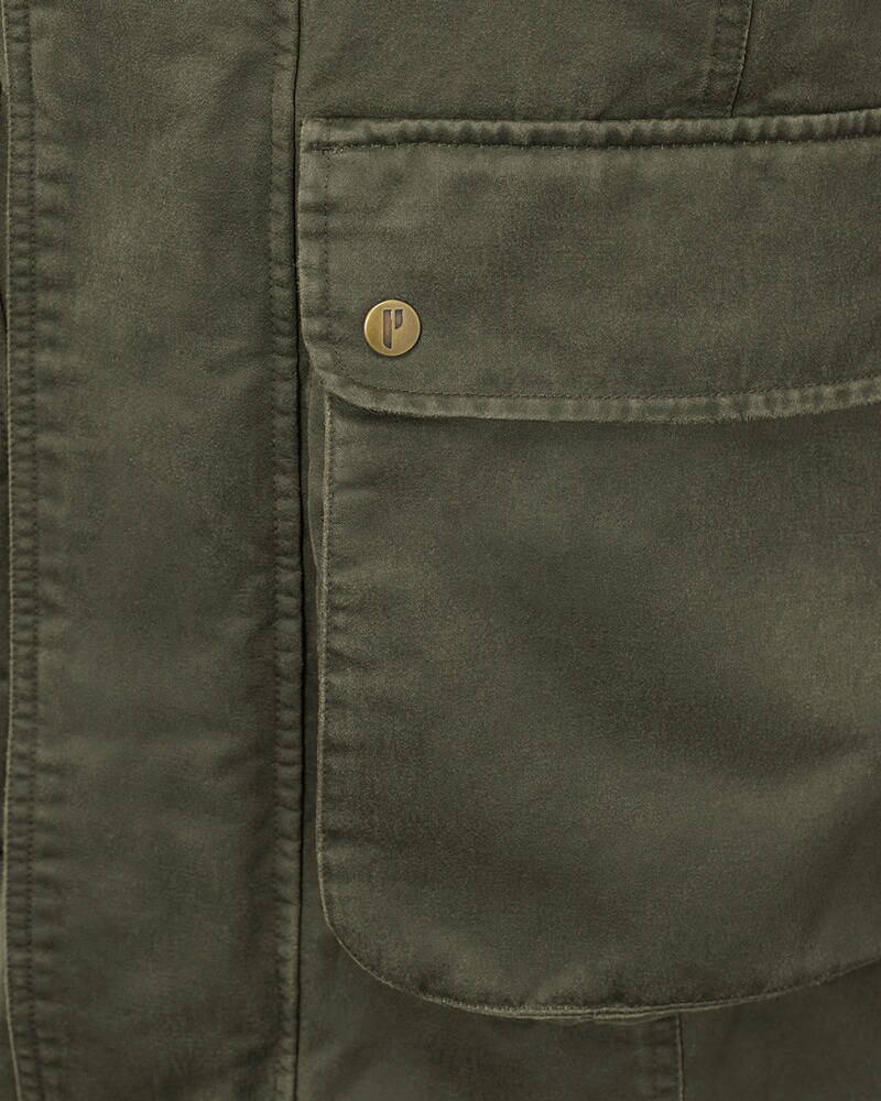 Tech-Wachsjacke Langley oliv,Gr.4XL
