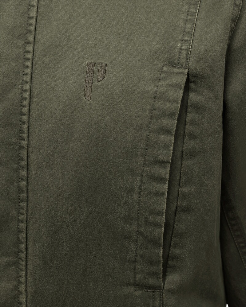 Tech-Wachsjacke Langley oliv,Gr.4XL