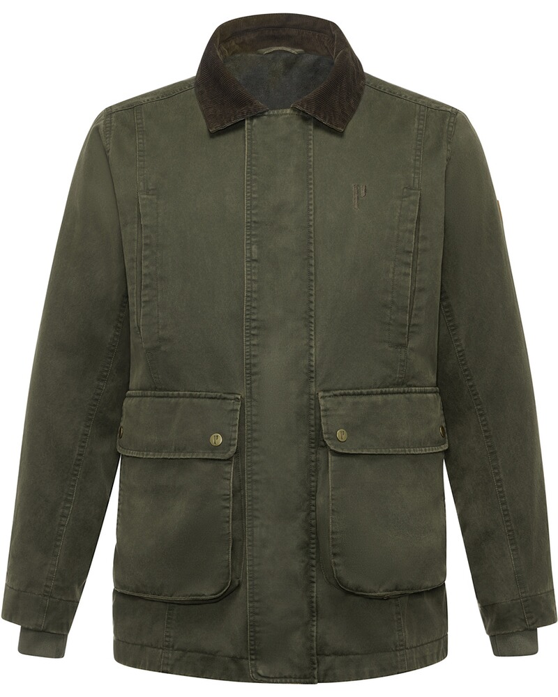 Tech-Wachsjacke Langley oliv,Gr.4XL