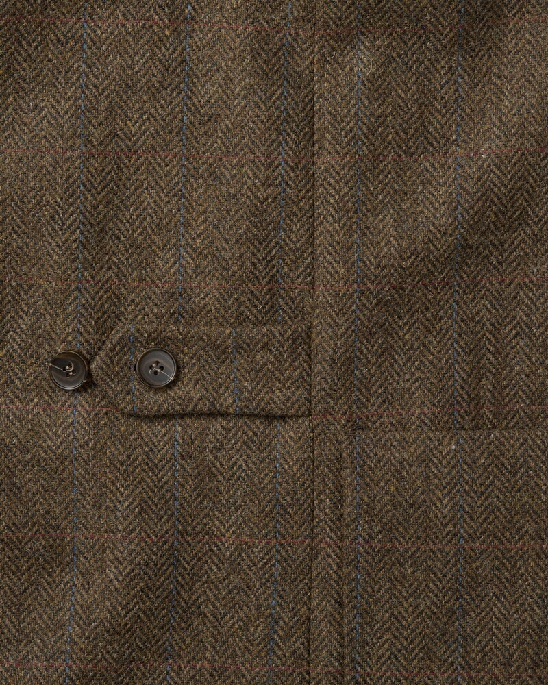 Fischgrat-Tweedweste mit Taschen, HIGHMOOR