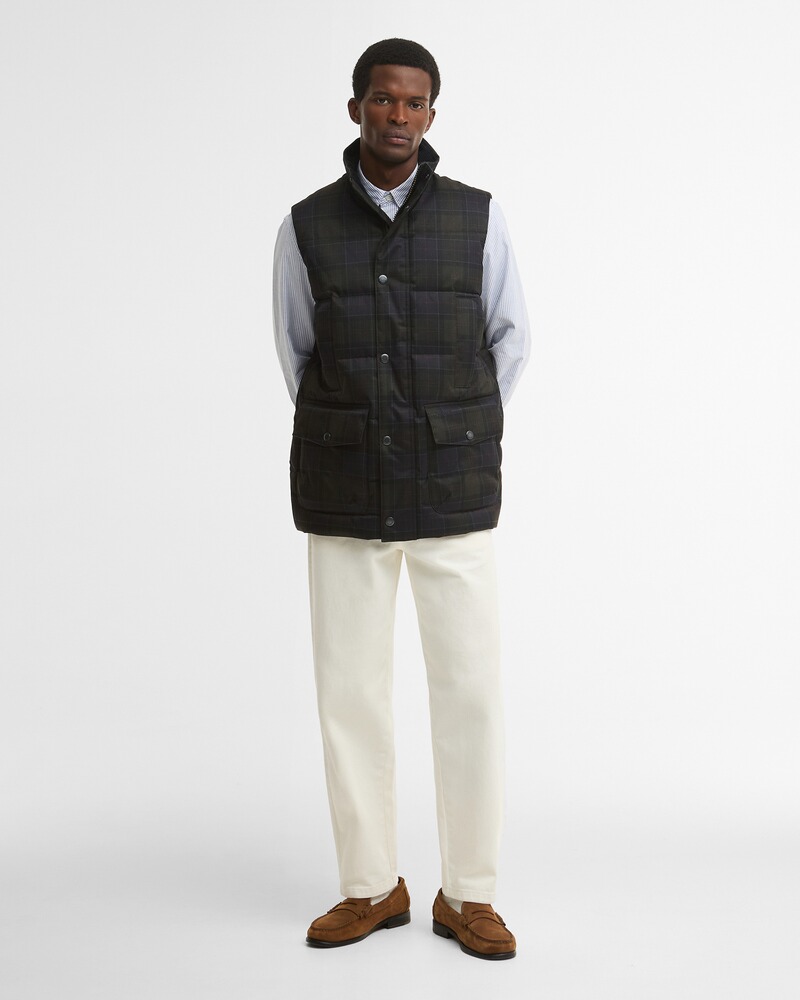 Steppweste Lonnen Tartan Puffer, Barbour