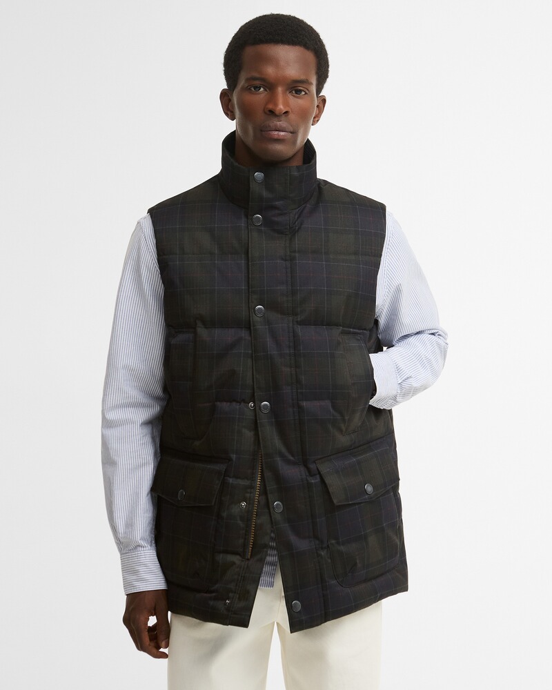 Steppweste Lonnen Tartan Puffer, Barbour