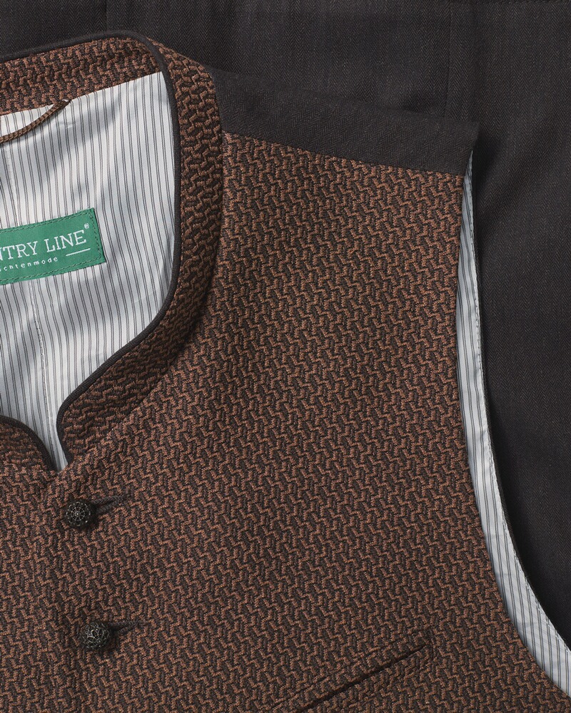 Jacquard-Weste, Country Line