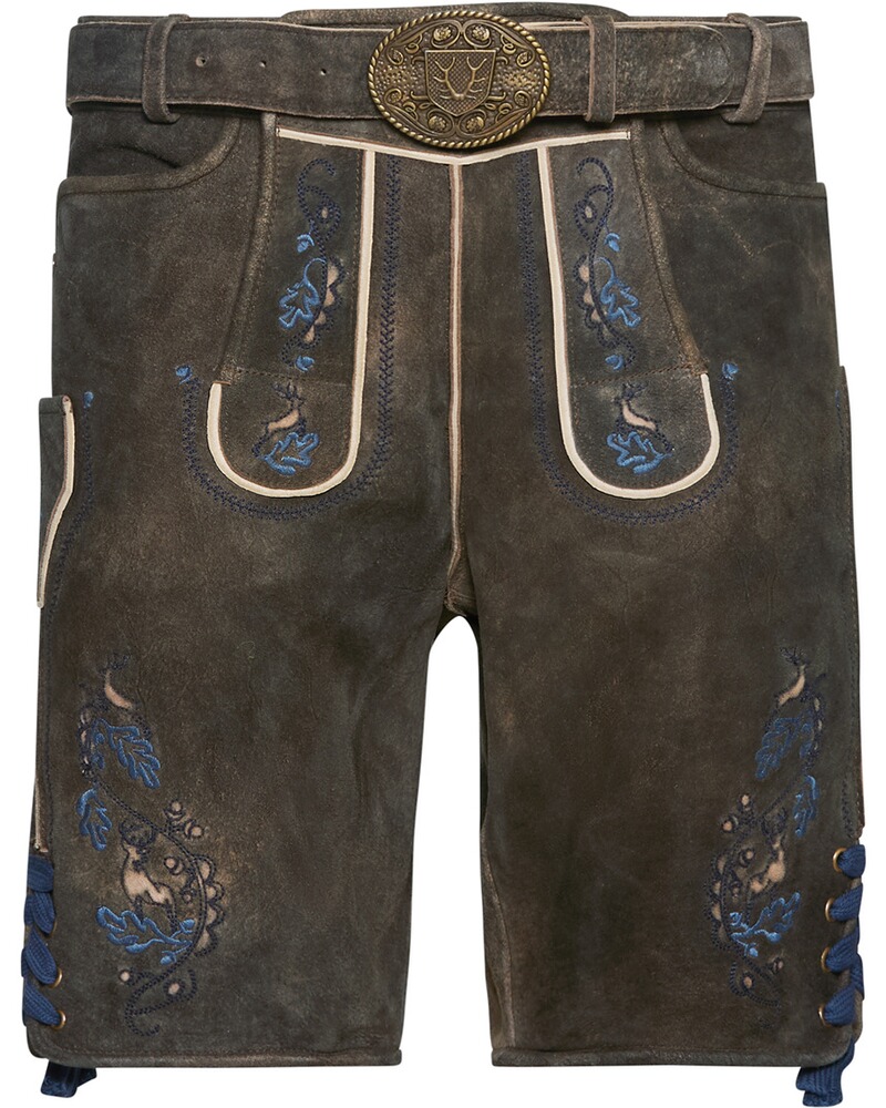 Kurze Lederhose mit Gürtel