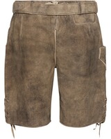 Kurze Lederhose mit Gürtel, Krüger Buam