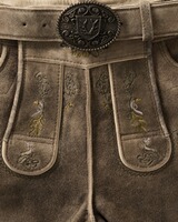 Kurze Lederhose mit Gürtel, Krüger Buam