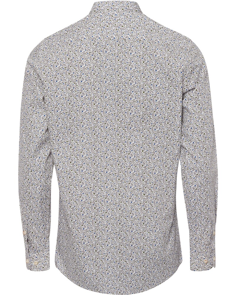 Stehkragenhemd Blumenprint, Almsach
