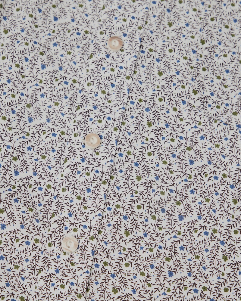 Stehkragenhemd Blumenprint, Almsach