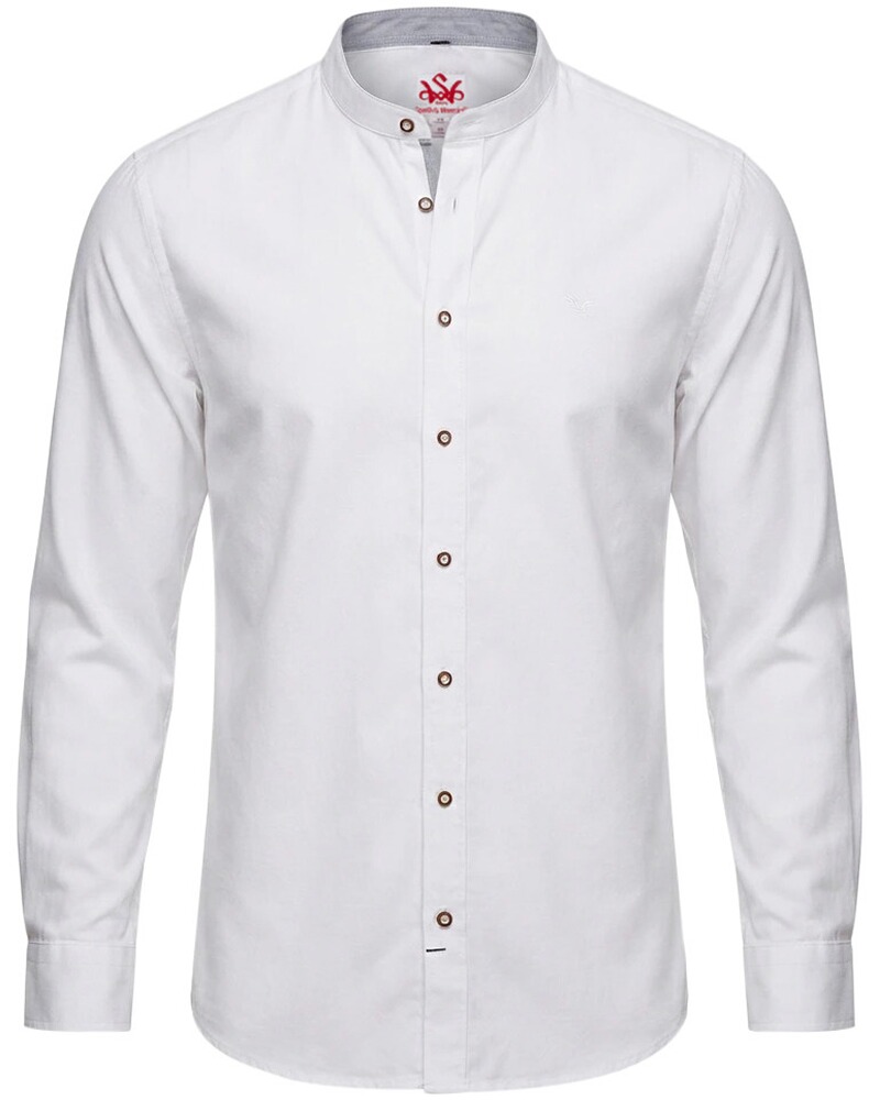 Slim Fit Stehkragenhemd Finsterau