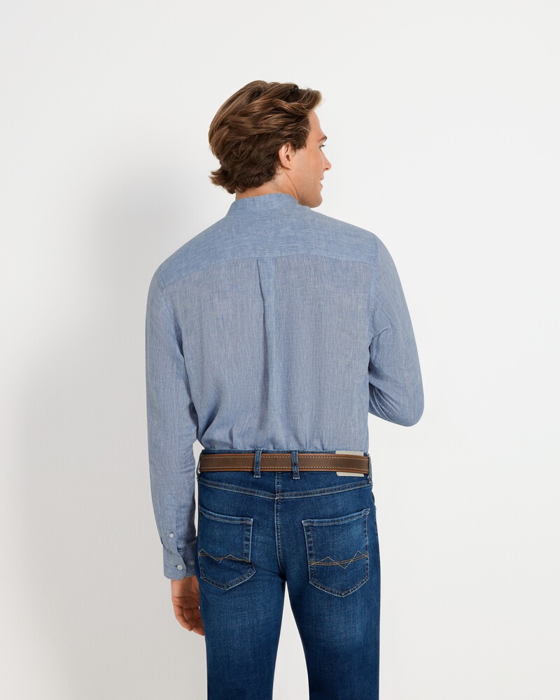 Leinenhemd mit Stehkragen, REITMAYER