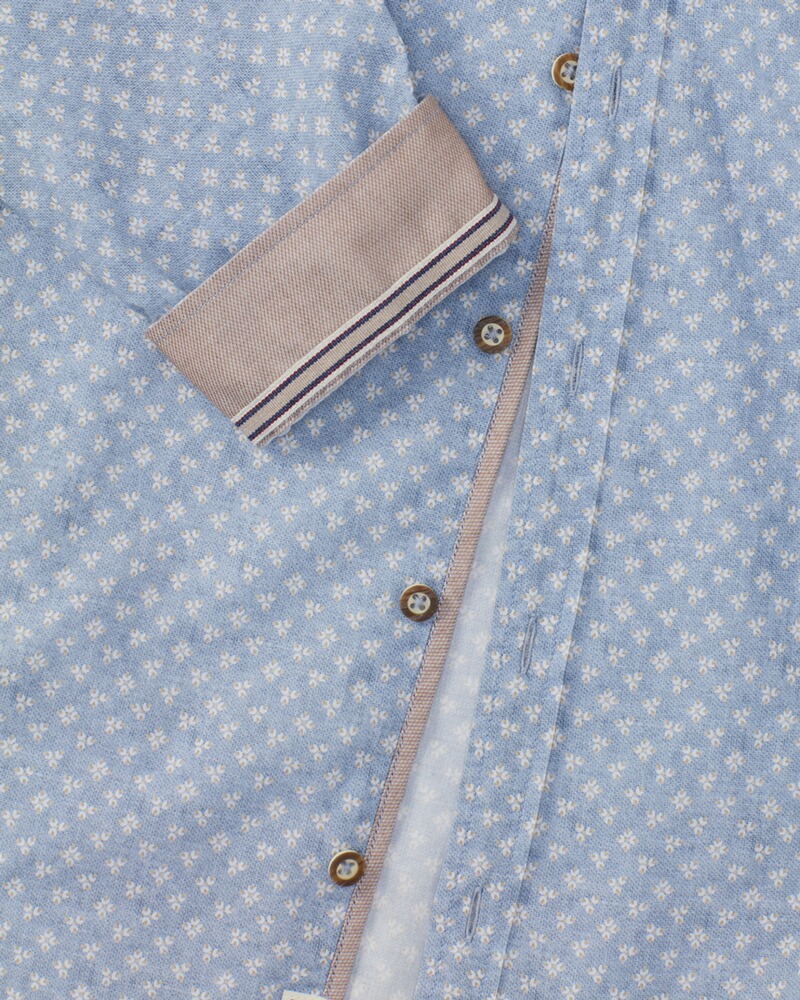 Stehkragenhemd, pure