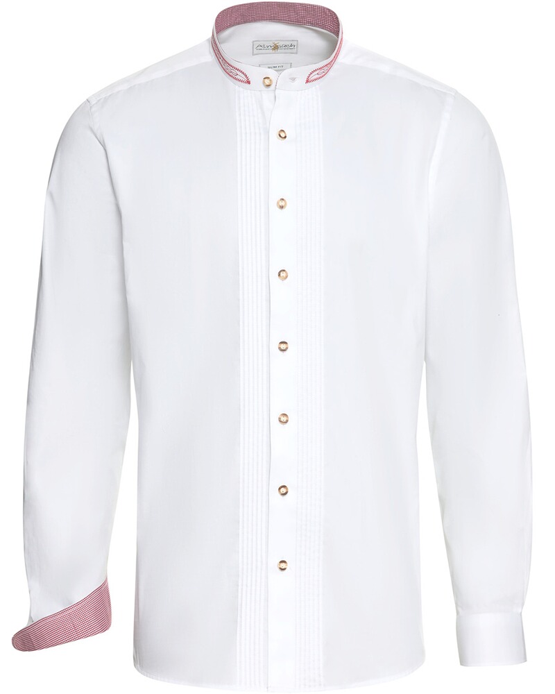 Slim Fit Hemd mit Stickerei