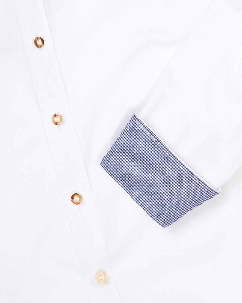 Trachtenhemd mit Stehkragen, Almsach