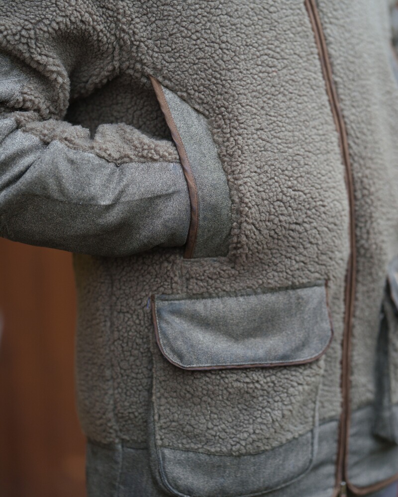 Faserpelzjacke Sherpa-Fleece, Blaser Outfits