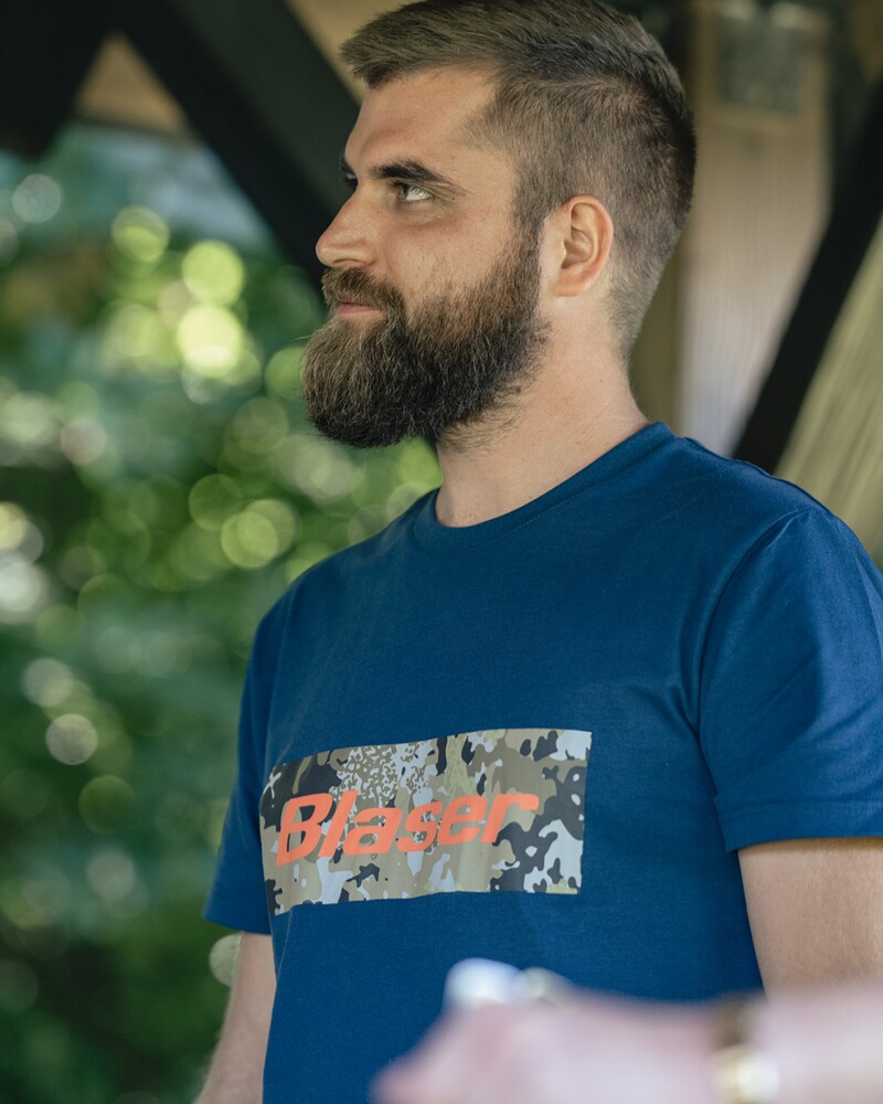 T-Shirt HunTec mit Logo, Blaser Outfits