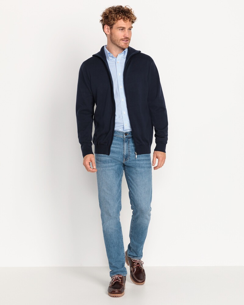 Set: Zipperjacke + Hemd in Vichykaro, HIGHMOOR