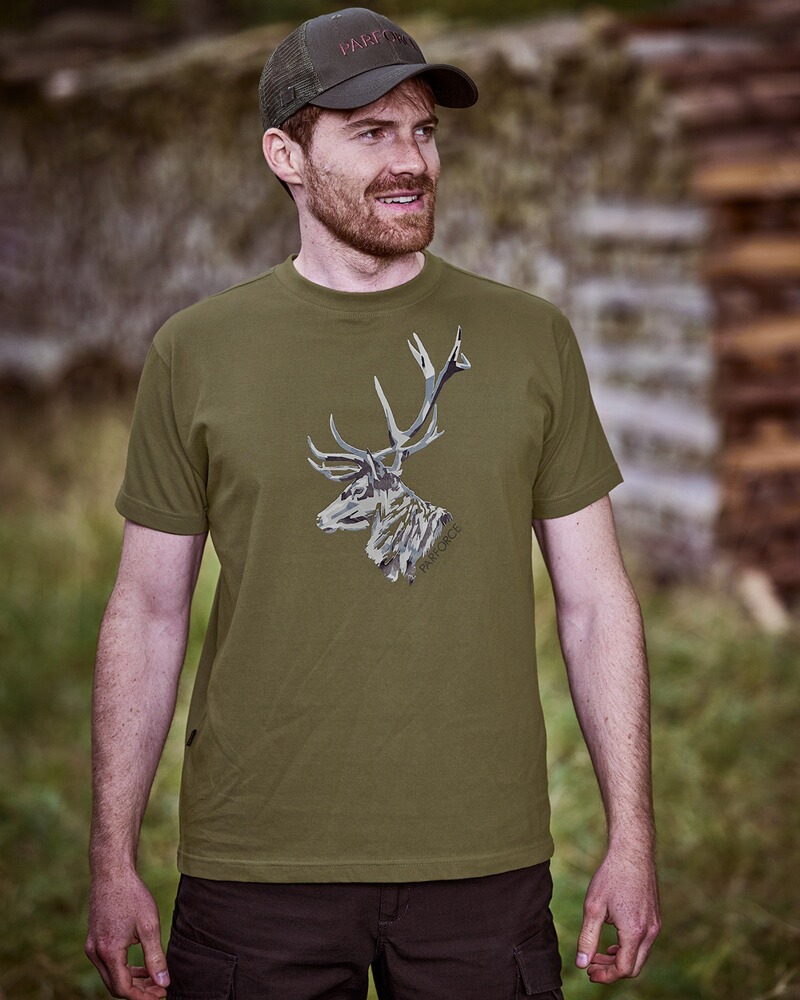 T-Shirt Hirsch, Parforce Essential