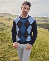 Pullover mit Argyle-Muster, HIGHMOOR