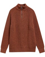 Troyer Essential Fleck Half Zip, Barbour