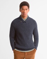 Schalkragen-Pullover Essentials Fleck, Barbour