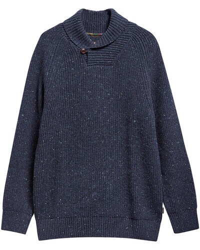 Schalkragen-Pullover Essentials Fleck, Barbour