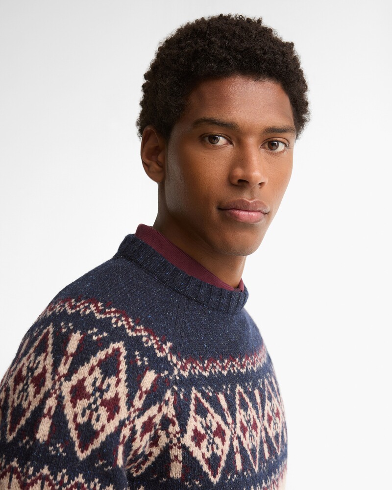Pullover Tisbury Fairisle Crew Neck, Barbour