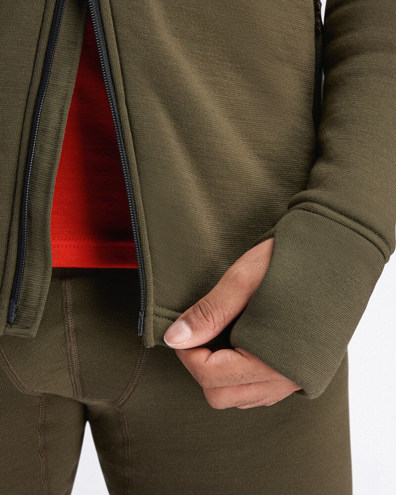 Kapuzenjacke FleeceWool, ACLIMA