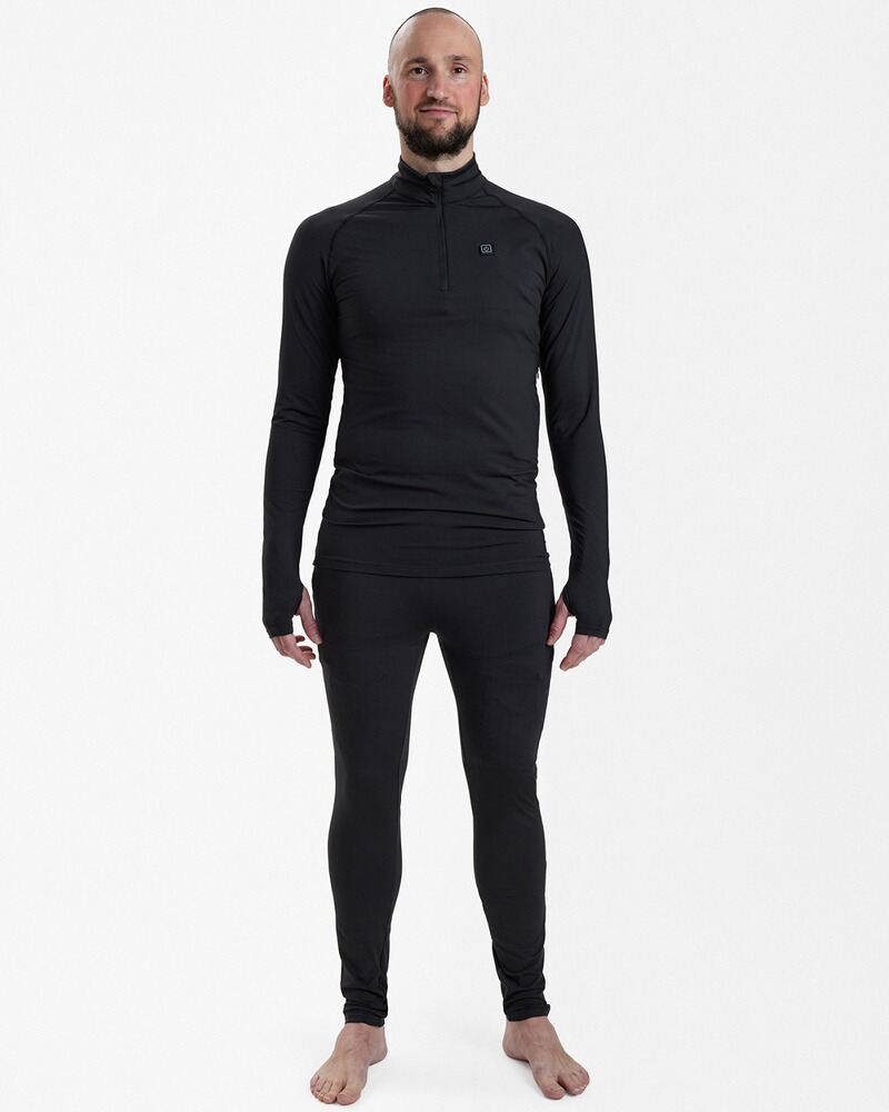 Heat Langarmshirt Half-Zip, Deerhunter