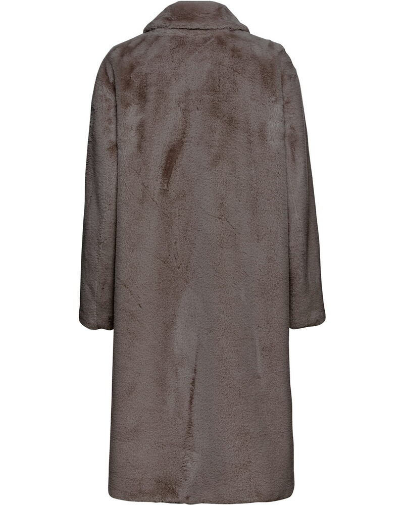 Langer Fake-Fur-Mantel, White Label