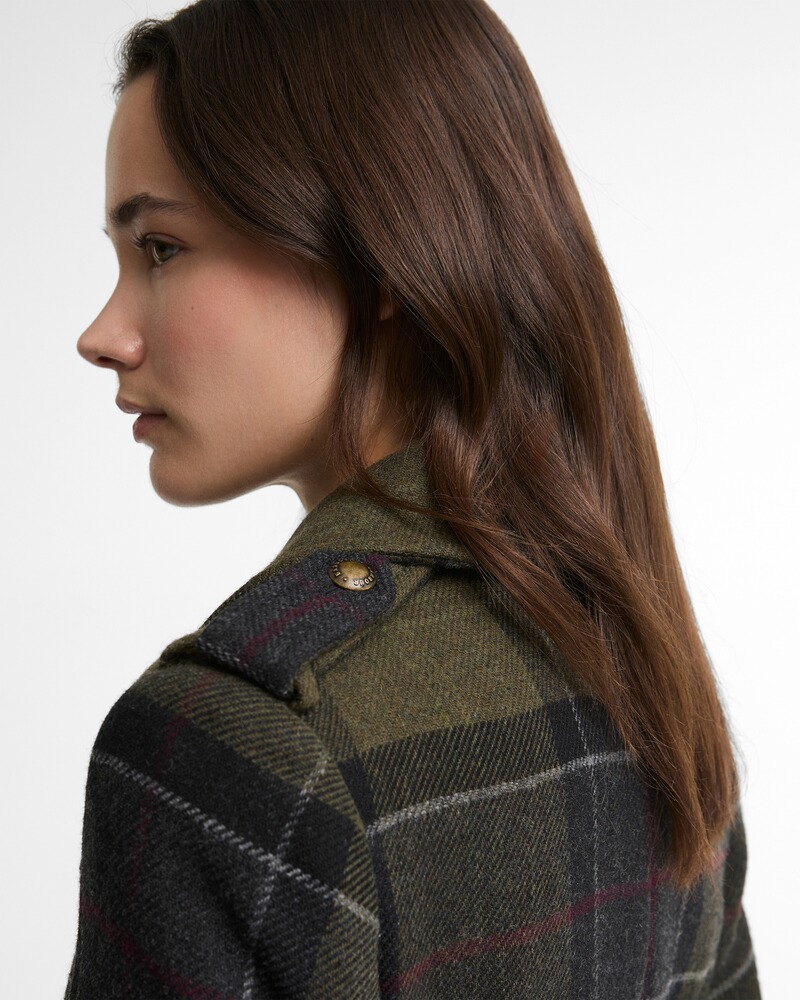 Mantel Cottesmore Checked Wool Coat, Barbour