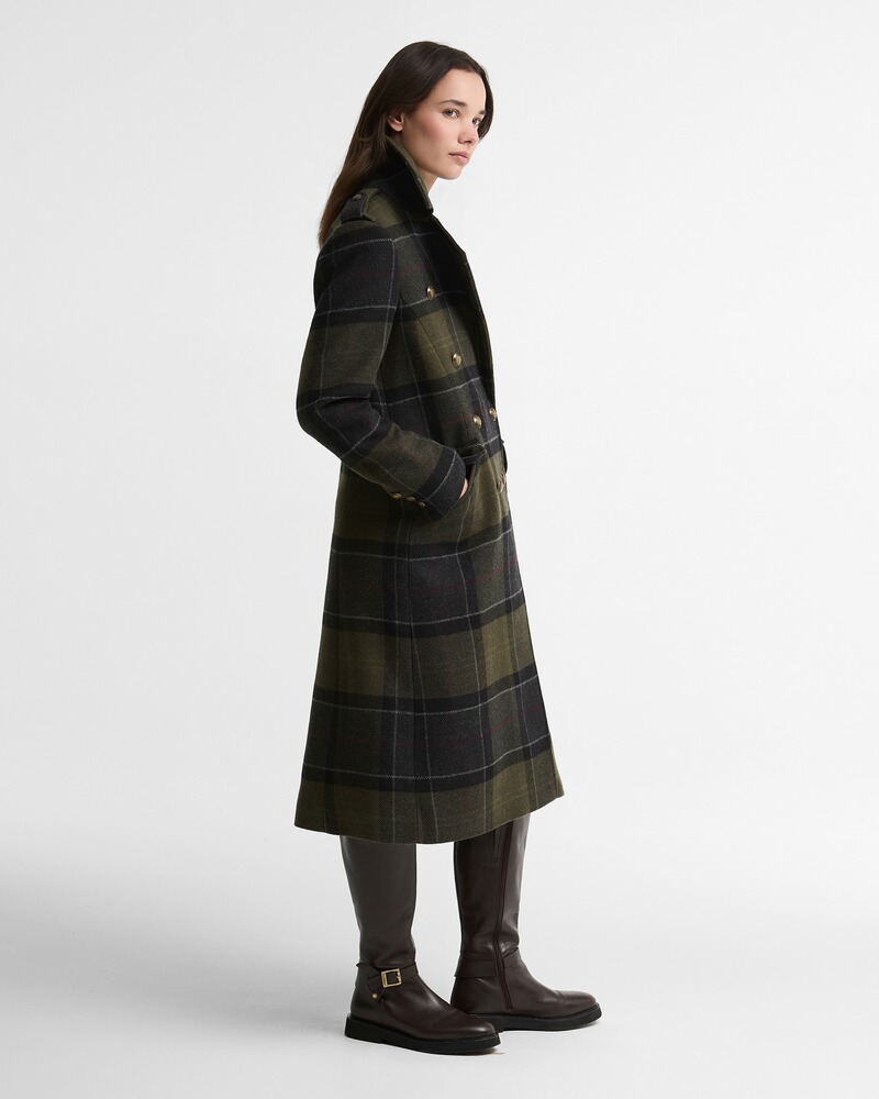 Mantel Cottesmore Checked Wool Coat, Barbour